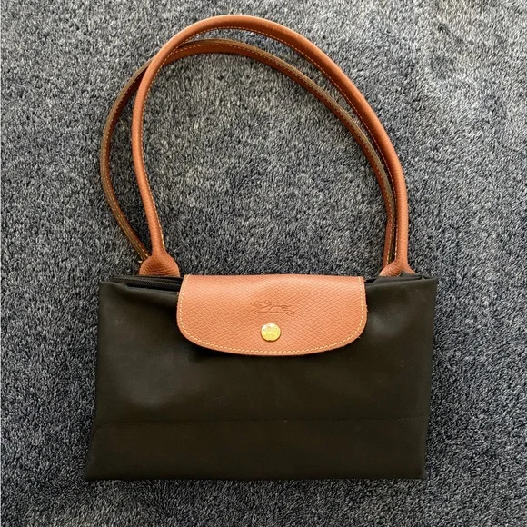 Longchamp Black and Brown Tote Bag - Picture 2 of 7